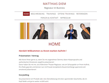 Tablet Screenshot of matthias-diem.de